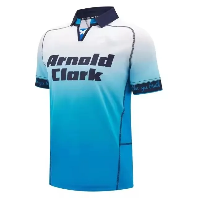 Scotland Rugby Jersey Home Away Training Jersey Size S-5XL Print name and number