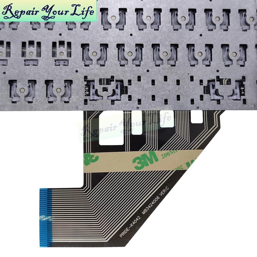 Teclado Latino Pt-br Brasil Apropriado para Vaio Fe15 Fe52f11x Vjfe51f11x Vjfe53f11x Mb3424007 Pride-k4043 K4042 K3828 Mb3424001 K3675 - Imagem 3
