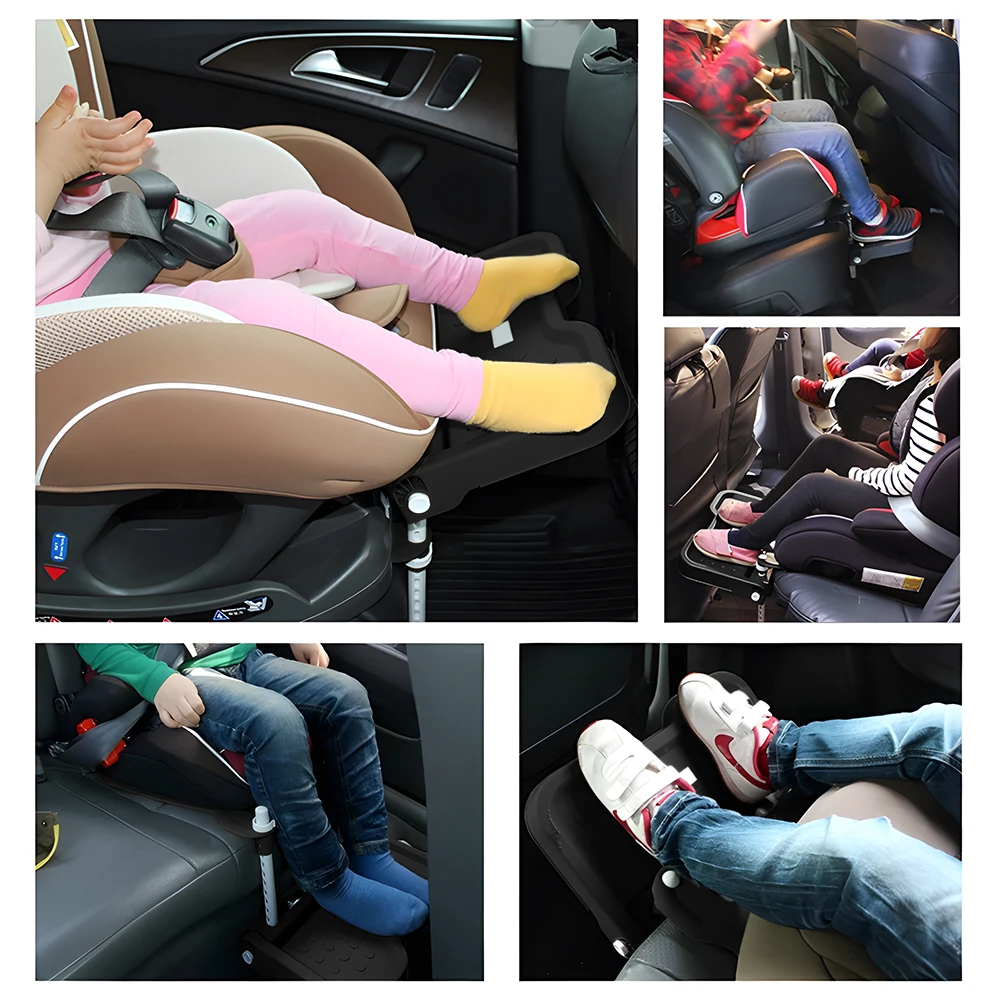 Reposapiés de asiento de seguridad para niños, accesorio ajustable para Interior de coche, soporte de Pedal para bebé