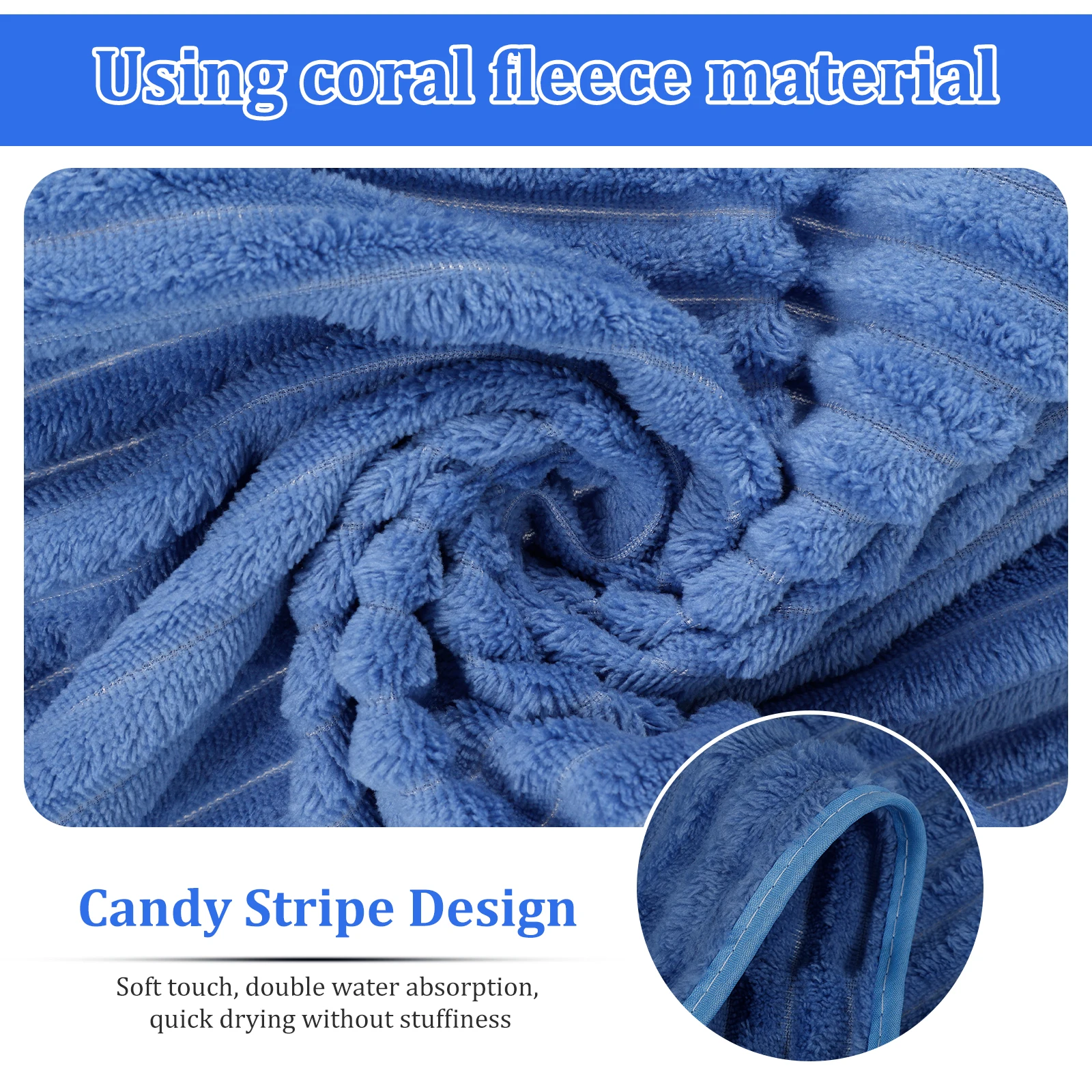 2Pcs Bath Towel Coral Velvet Absorbent Bathroom Towel Soft Comfortable Wash Cloth Portable Multipurpose Washcloth for Bathroom