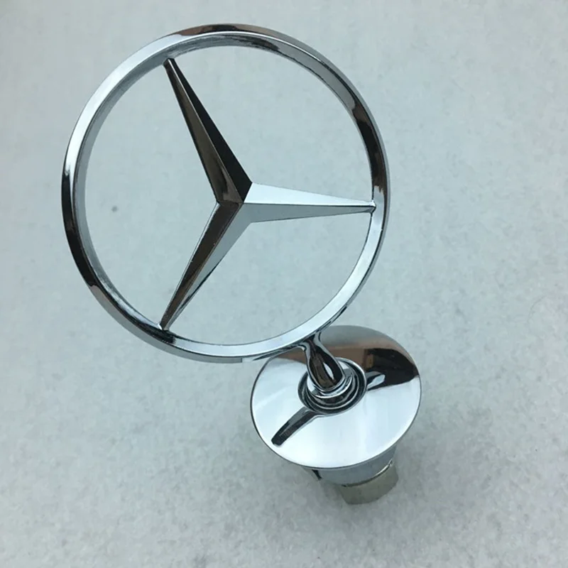 Car Star Hood Badge Chrome Logo For Mercedes Benz C E S-Class W204 W205 W212 W213 W211 W220 W222 W223