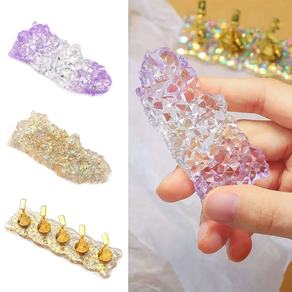 

HEALLOR Изысканная искусственная стойка для маникюра с поддержкой ногтей, демонстрационная доска для нейл-арта, держатель для ручек с искусственными ногтями