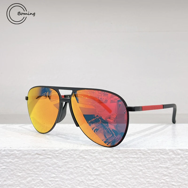 

Luxury brand SPR 51X Pure titanium sunglasses men fashion eyeglasses UV400 outdoor handmade women Double beam SUN GLASSES