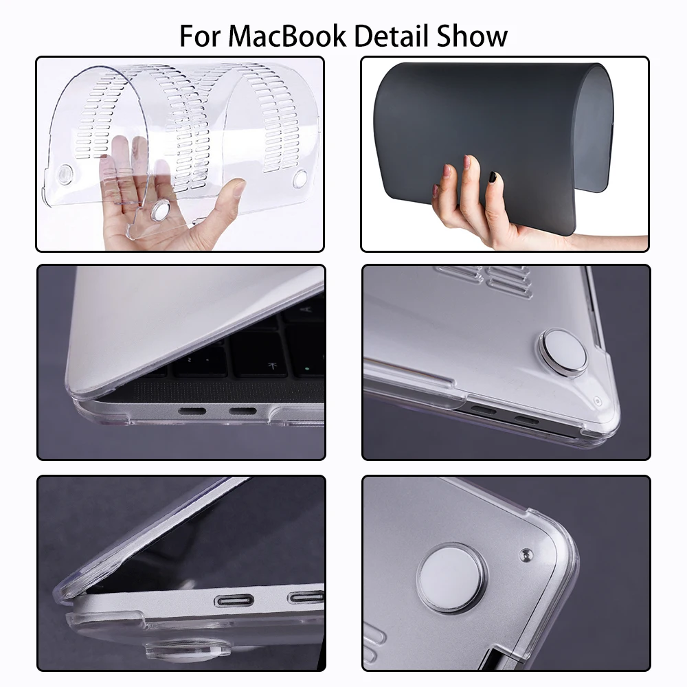 Caixa do Portátil para Apple Macbook Air 13 m2 A2681 2337 Pro 13 A2338 Pro 14 A2442 A2779 A2992 A2918 2023 Tampa Nova - Imagem 2
