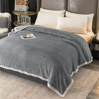 Soft Warm Coral Fleece Blanket Winter Sheet Bedspread Sofa Throw 230Gsm 8 Size Light Thin Mechanical Wash Flannel Blankets 3
