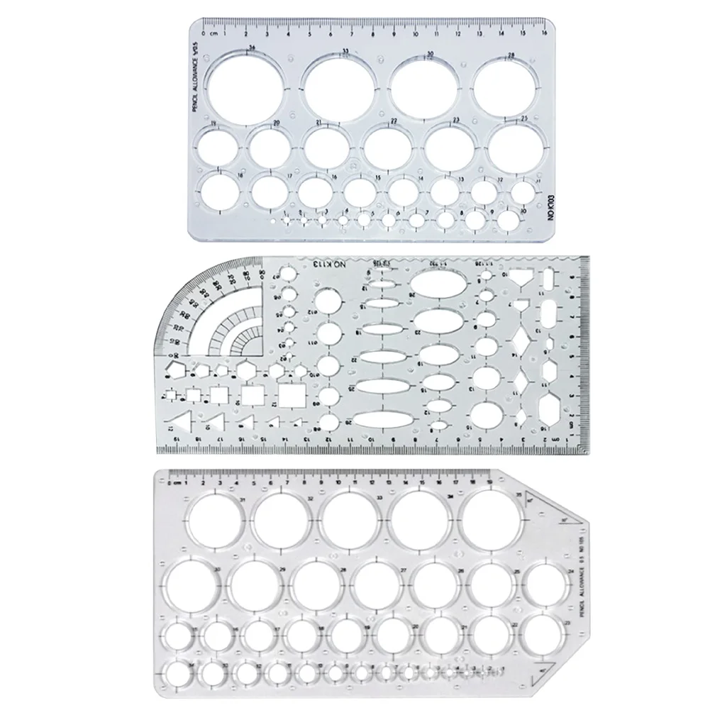Math Architect Portable Technical Drafting Tool Measuring Stencil Furniture Drawing Geometric Architectural Template House Plan