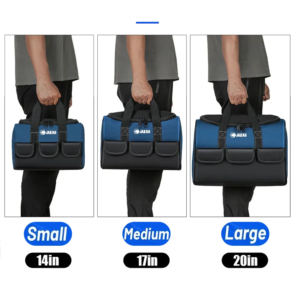 Heavy Duty Polyester Tool Bag Wear-Resistant High Capacity Storage