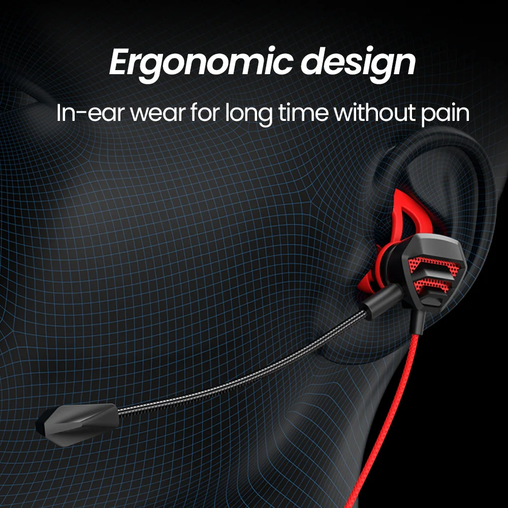 Type-C/3.5MM Plug Earphones Wired Gaming Headphones Handsfree Headset Gamer Earbuds With Mic For iPhone 16 15 pro Samsung Phones 5