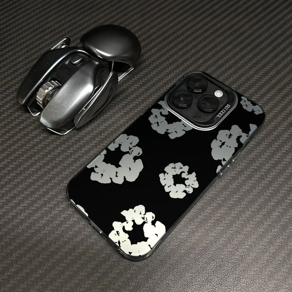 Luxury D-Denim T-Tears Phone Case For iPhone16,15,14,13,12,11,Mini,Pro,MAX Candy Matte Shockproof Back Cover 3