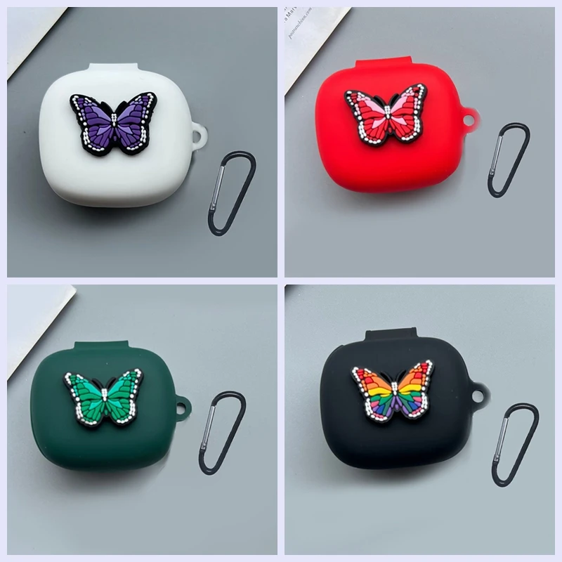 Per Jbl Live Flex Case Cute Cartoon Silicone Bluetooth Auricolare Cover Per Jbl Live Flex Tws Case Hearphone Box Fundas