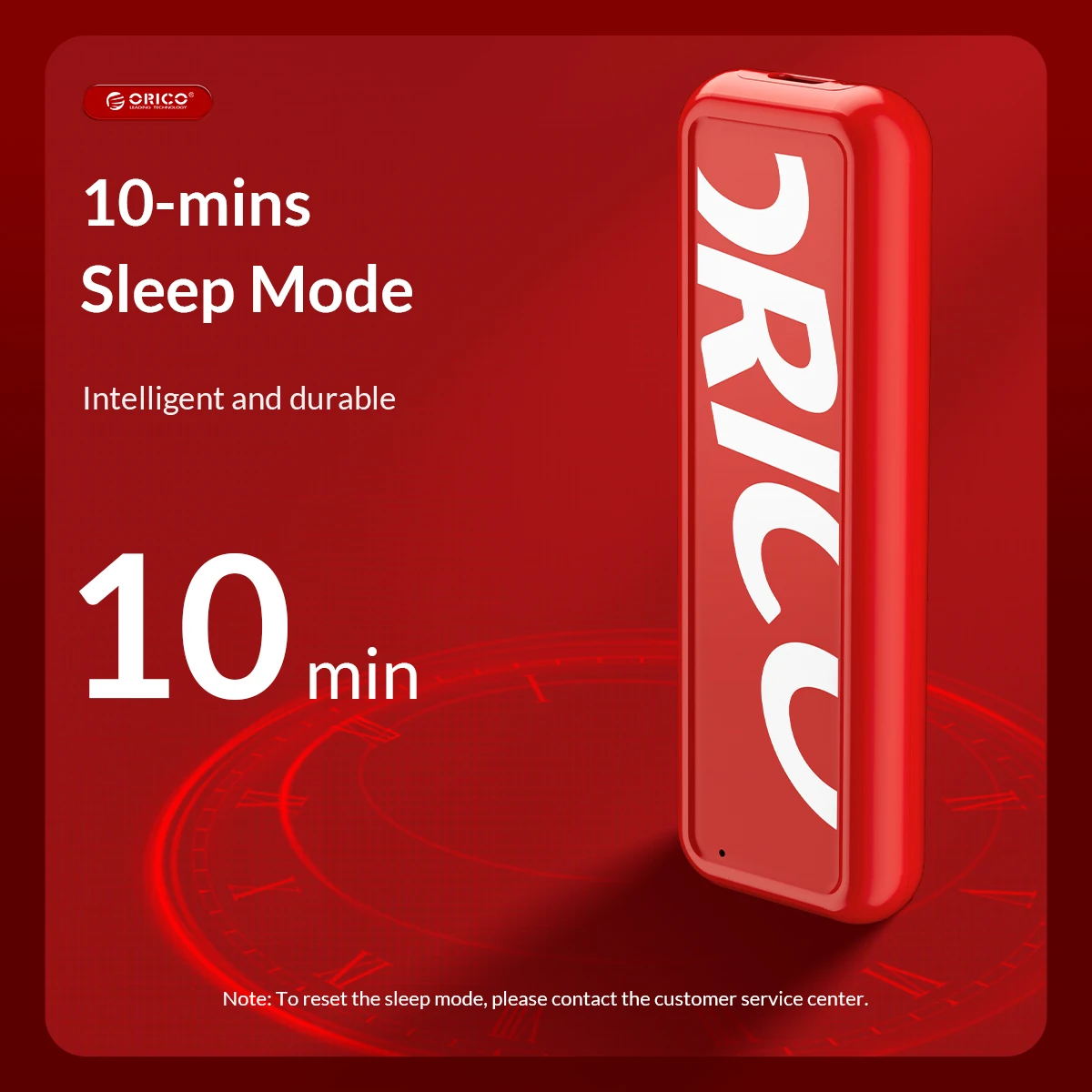 ORICO 새로운 트렌드 M2 NVMe SSD 인클로저, USB 3.2 2 세대 C타입 M.2 SSD 케이스, 클래식 레드 블랙 컬러, 스마트 수면 지원, 6Gbps, 10Gbps
