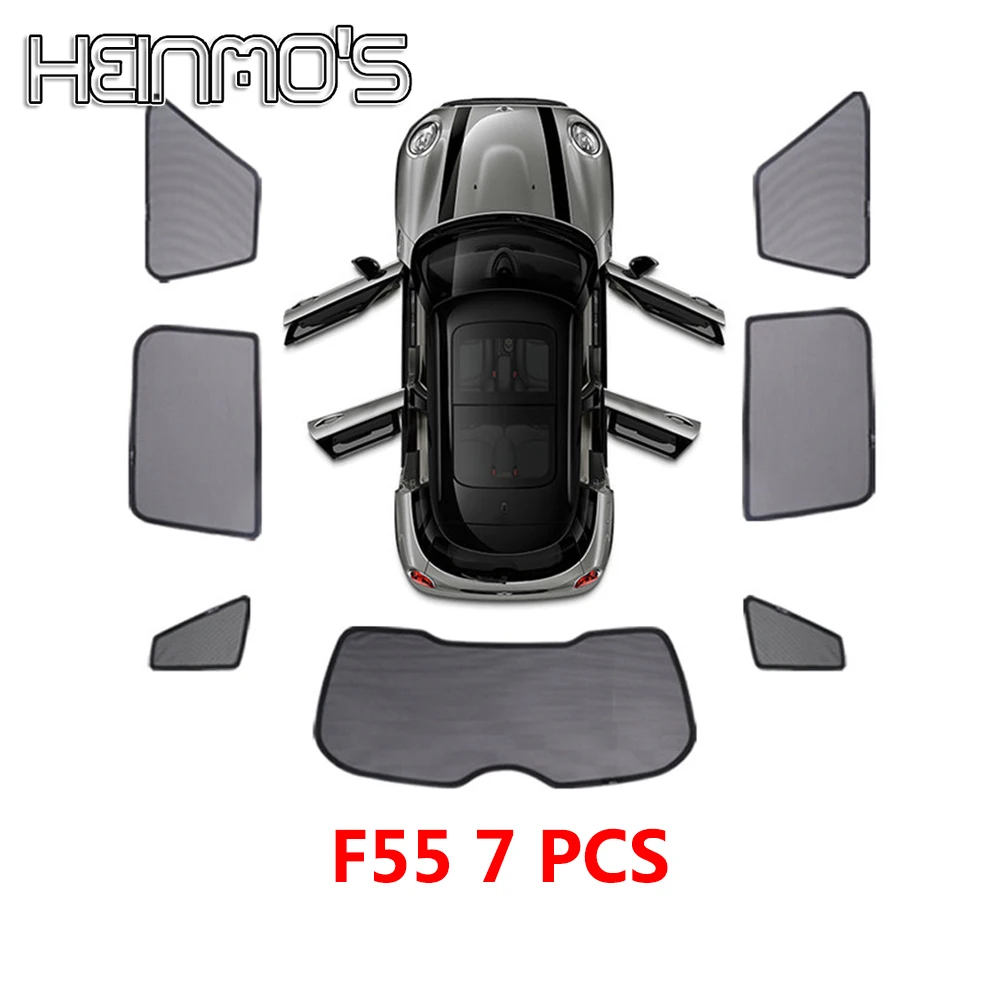 Set Car Shades Mini Clubman R55 3 deurs 2008- (6-delig) | PV MICLUEA | Car Shades | Nederlands