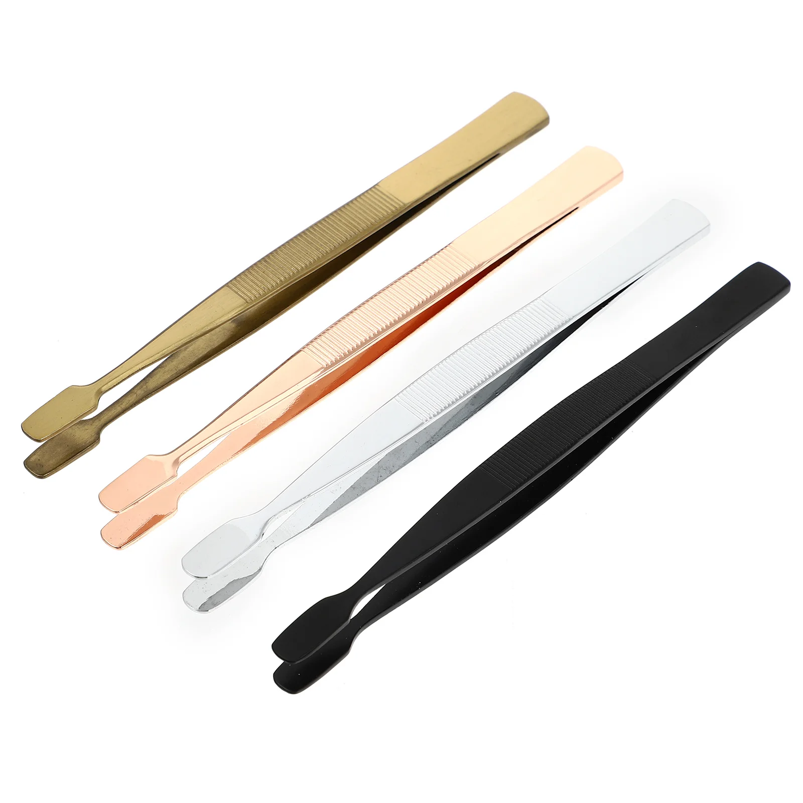 

Letter Letter Circle Letter Stamps Wide Beak Clip Stainless Steel Straight Tweezers Eyelash Clip 4Pcs