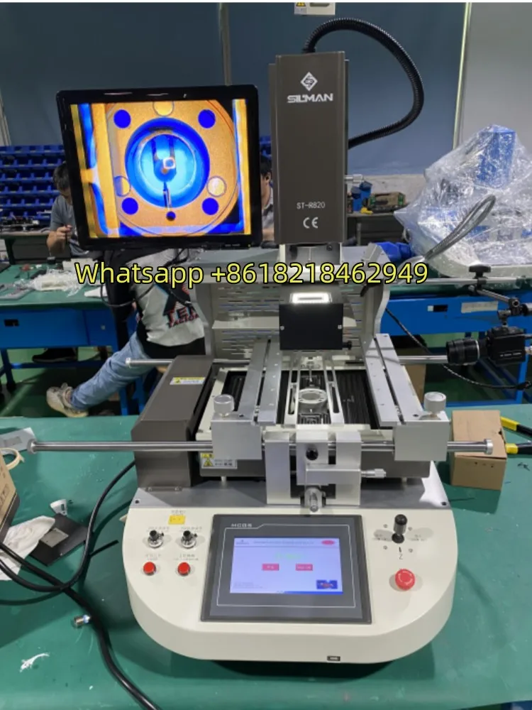 Silman ST-R820 BGA Rework Station For Repairing Phone Mainboard TV IC Chips LED Digital Display Soldering Reballing Machine 6