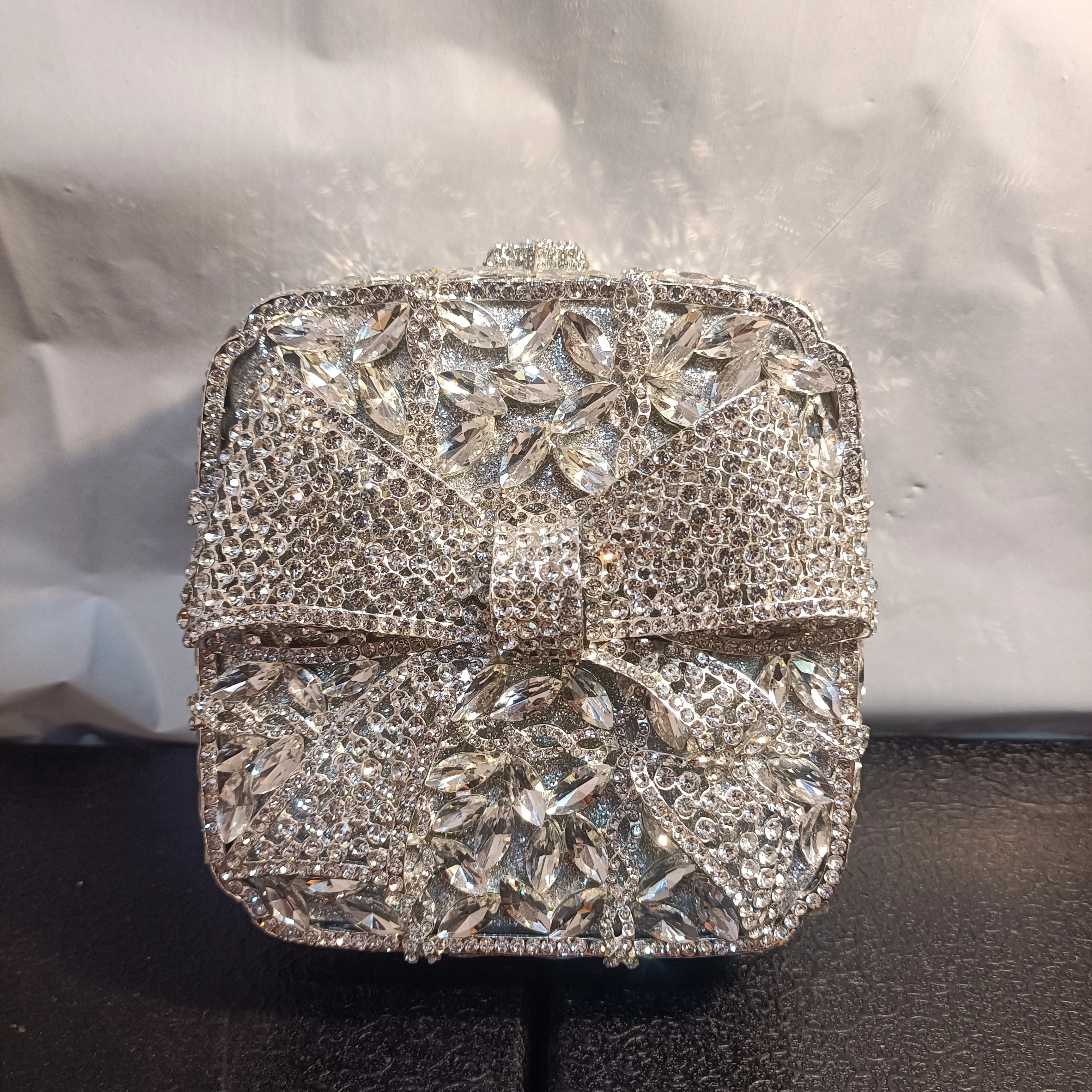 BS GLOD STONE SOFTPOUCH beautifully handcrafted woman formal clutch purse,  hand beaded luxury wedding clutch, designer