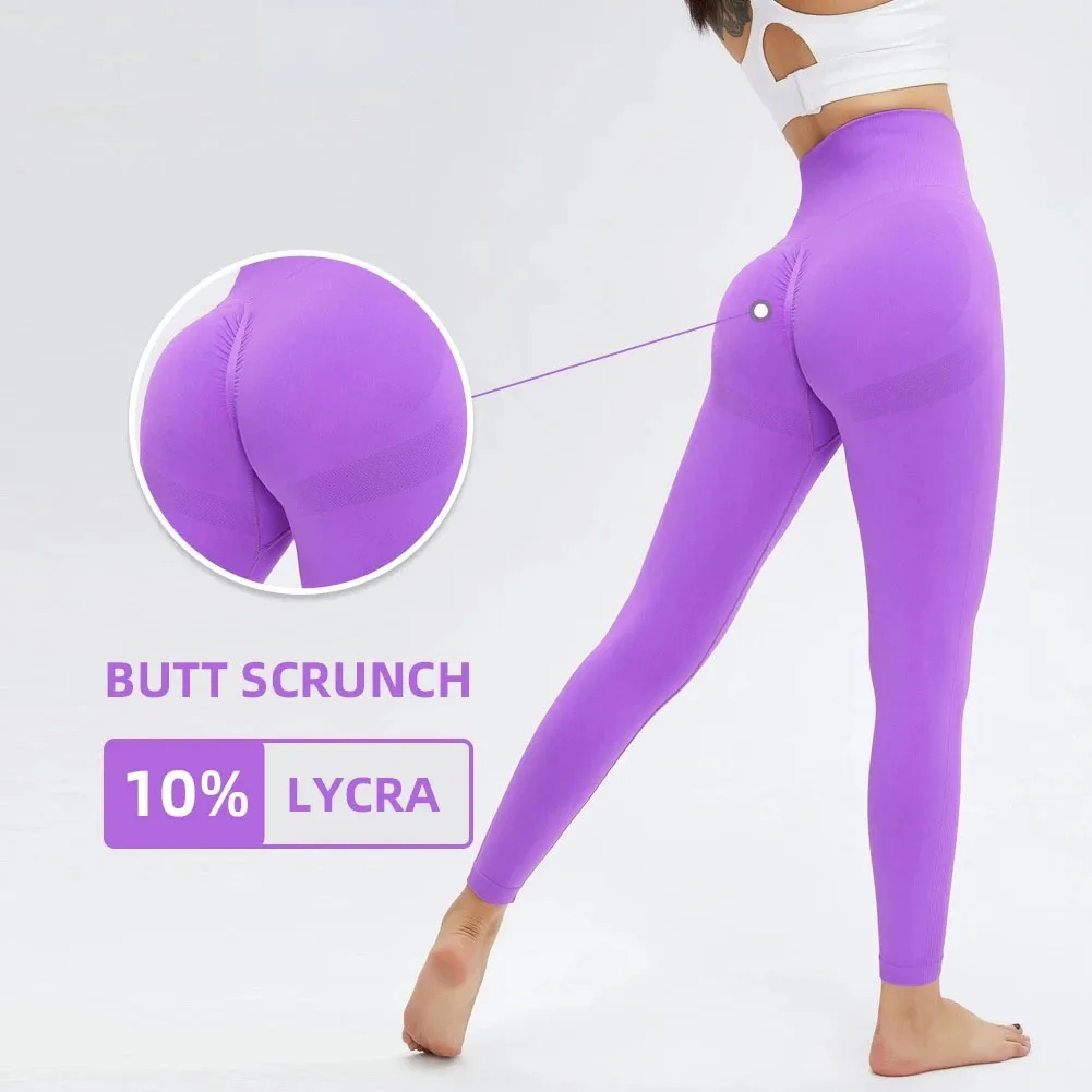 

Leica Fabric Seamless Sport Pant Fitness Booty Leggings Butt Scrunch Yoga Pants Tummy Control Workout Gym Leggings For Women