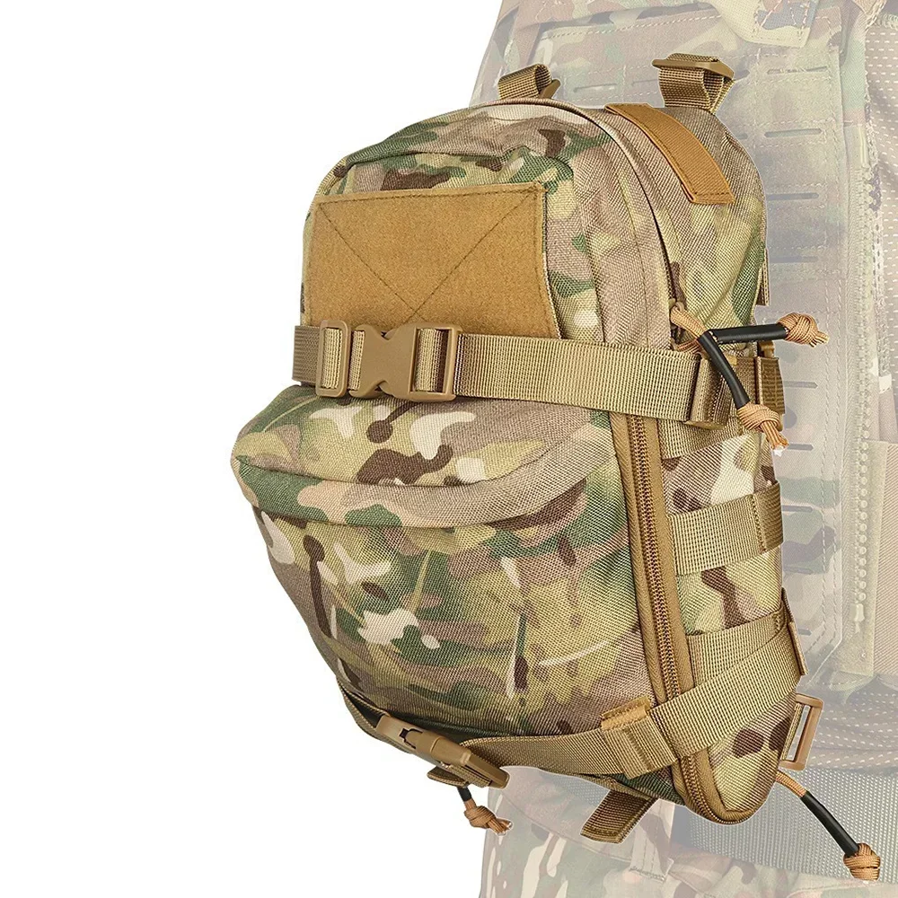 Tactical Hydration Backpack Lightweight Waterproof Molle System Moll Pouch EDC Bag Hunting Camping Cycling Nylon Outdoor