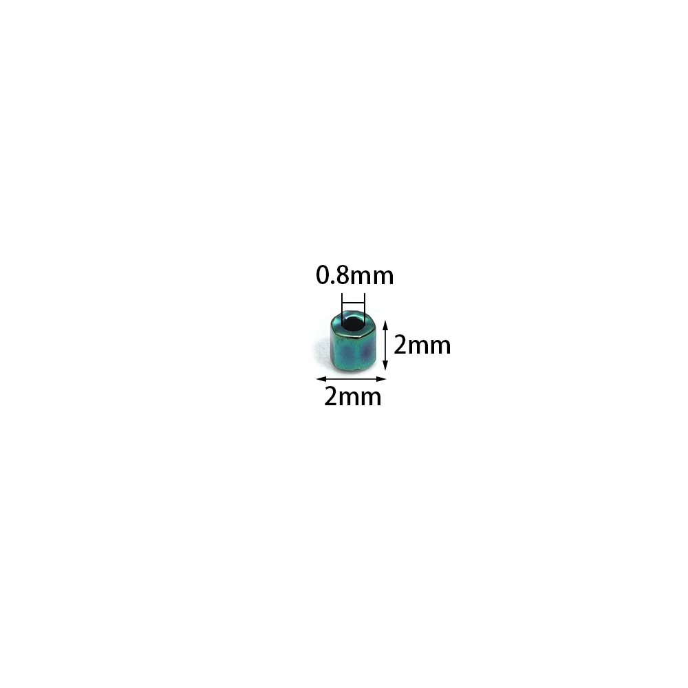 1100-5000pcs 2mm AB 컬러 비즈 튜브 모양 유리 구슬 씨앗 비즈 보석 만들기 느슨한 스페이서 비즈 DIY 팔찌 목걸이 ?