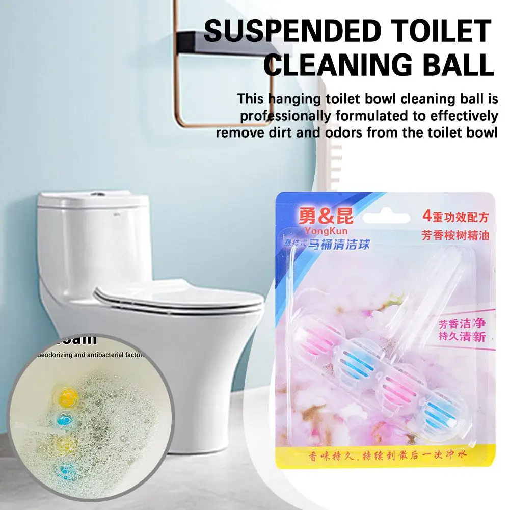

Toilet Bowl Hanging Cleaner Balls Strong Urine Dirt Cleaning Bathroom Deodorant Cleaner Decontamination Supplies Air Freshe B6O7