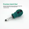 2pcs Radish Head Screwdriver Mini Dual-purpose Screwdriver Inch Half Cross Cross Short Handle Screwdriver Driver 5