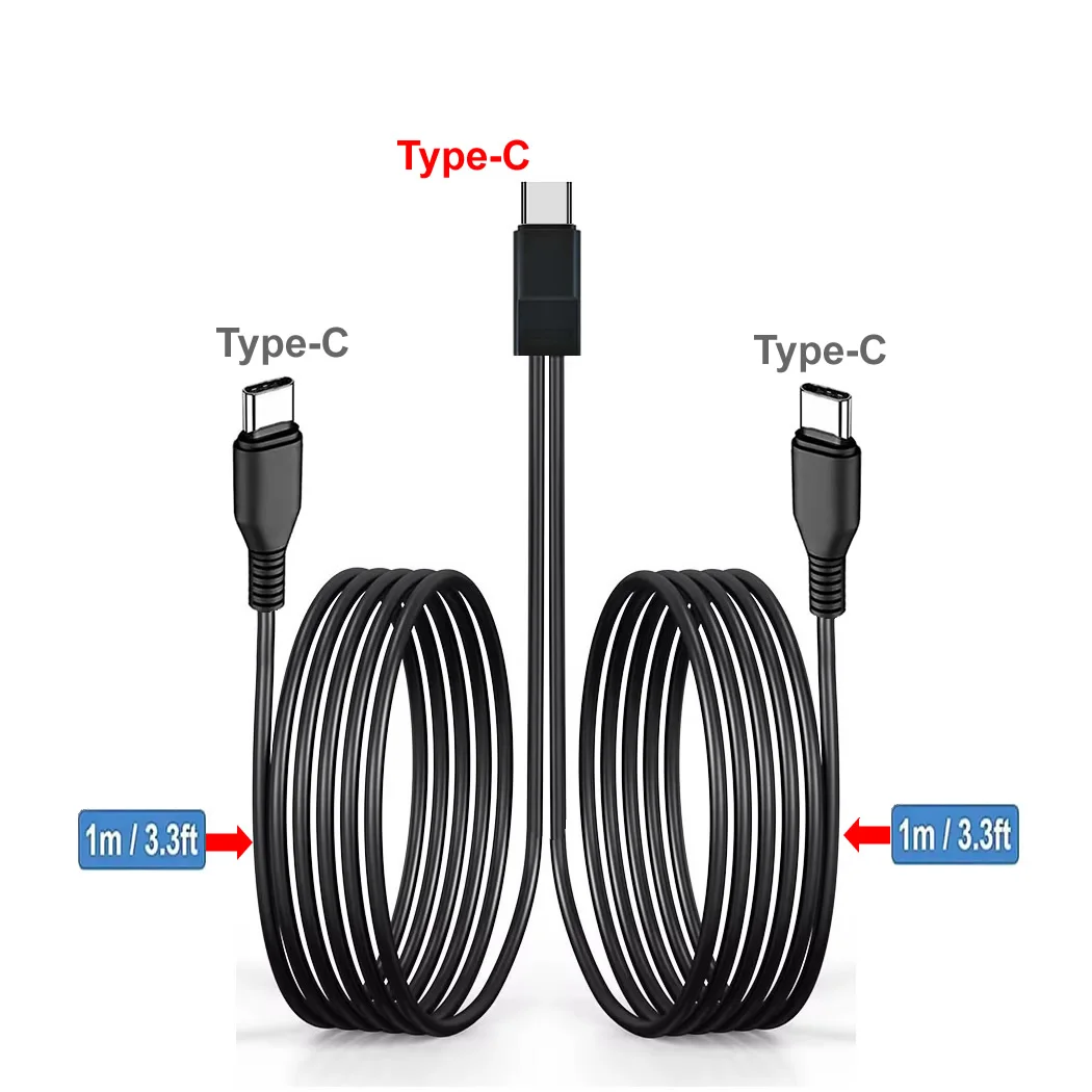 Universal Dual USB-C Splitter & Multi-Charging Cable