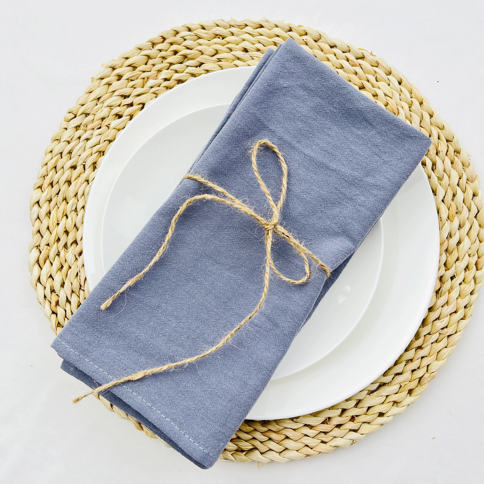 4PCS 30X45CM Cream Napkins 100% Cotton Cloth Napkins Dinner Table Serviettes Soft Washable Reusable Weddings Parties Restaurant