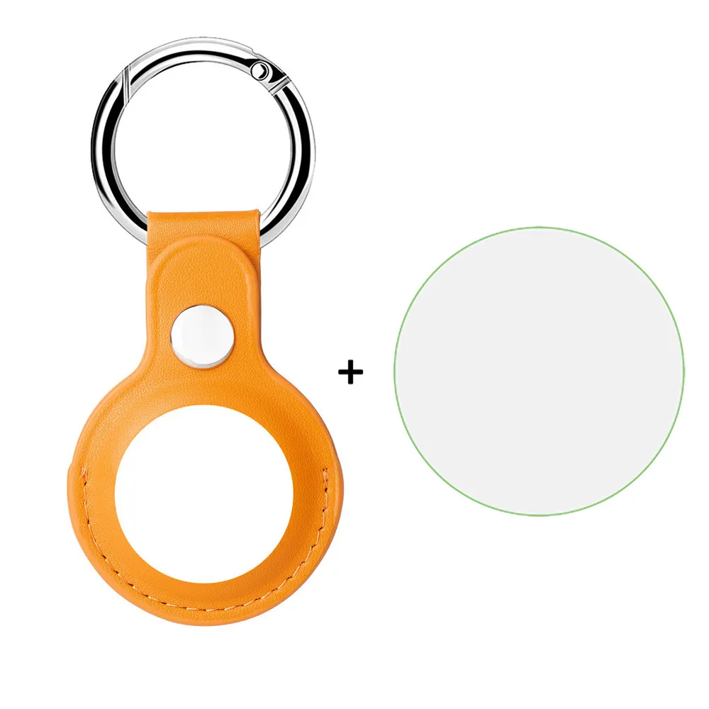 2020 new For AirTags Cover  Leather Protection Anti-Lost Protective Case For Apple Locator Tracker Cover 