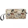 Horse Breeds Pattern Makeup Bag Cosmetic Organizer Storage Dopp Kit Toiletry Cosmetic Bag for Women Beauty Travel Pencil Case 1