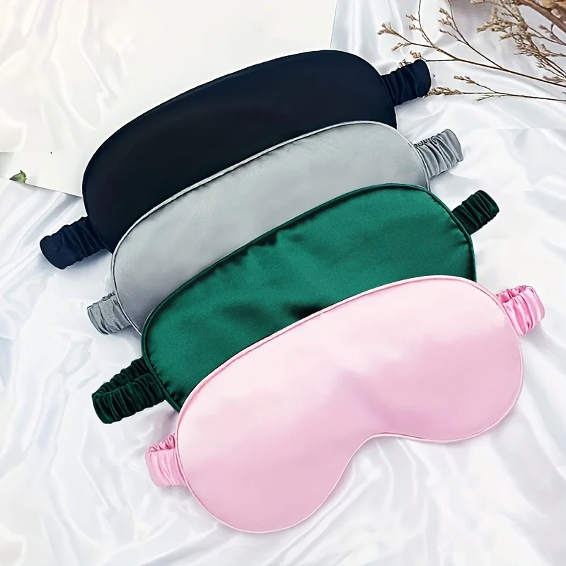 Double-sided imitation silk sleep eye mask image 2