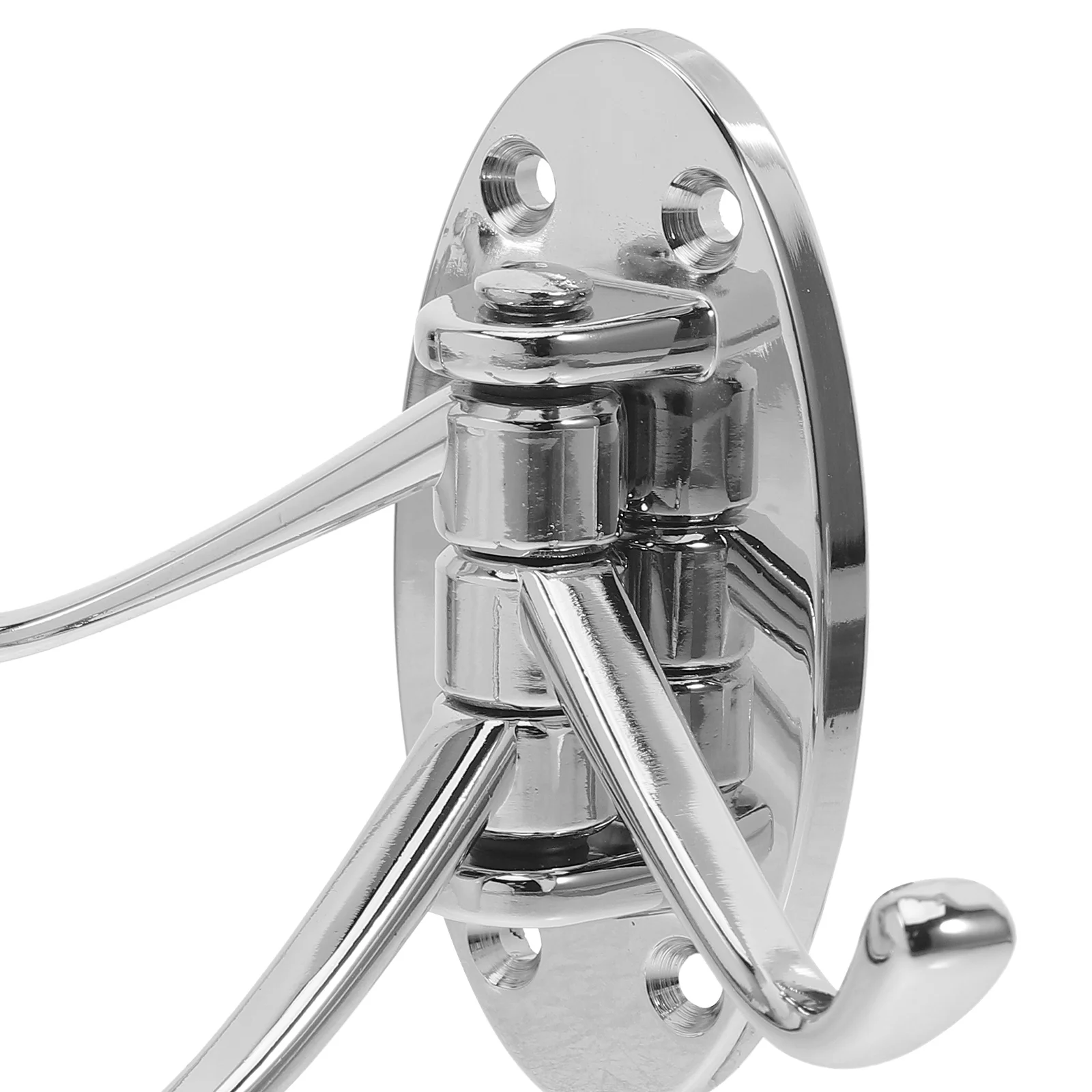 Heavy Duty Swivel Coat Hook Foldable Triple Arms Metal Wall Mount