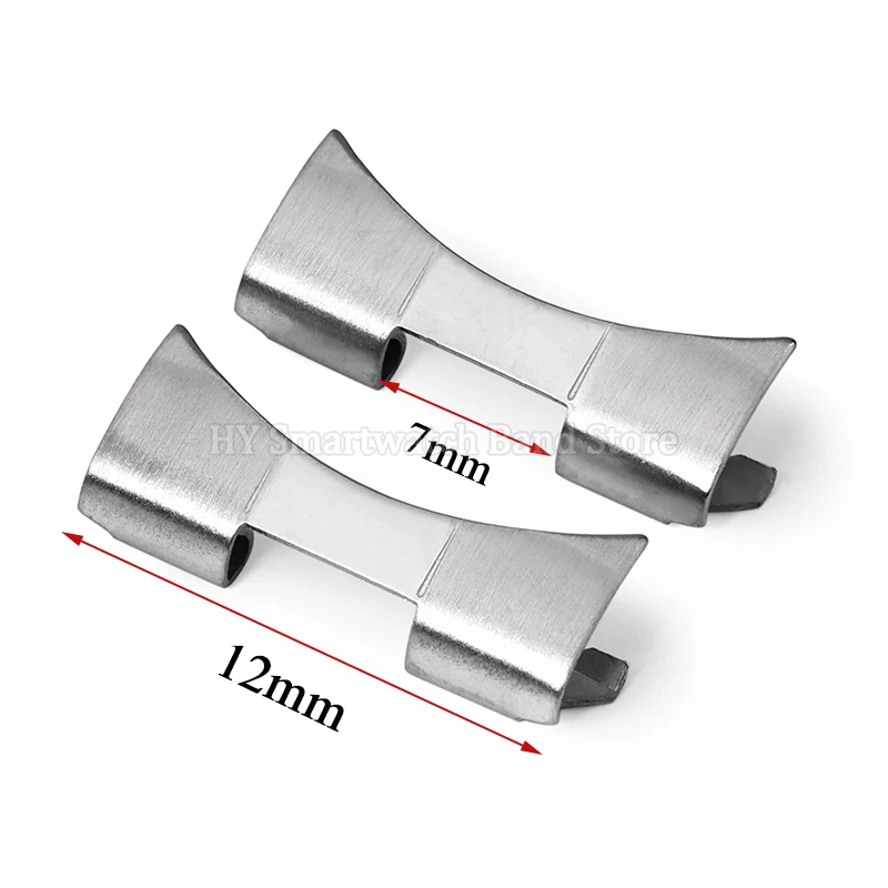 Elegant Curved End Metal Adapter for Stainless Steel Wristbands