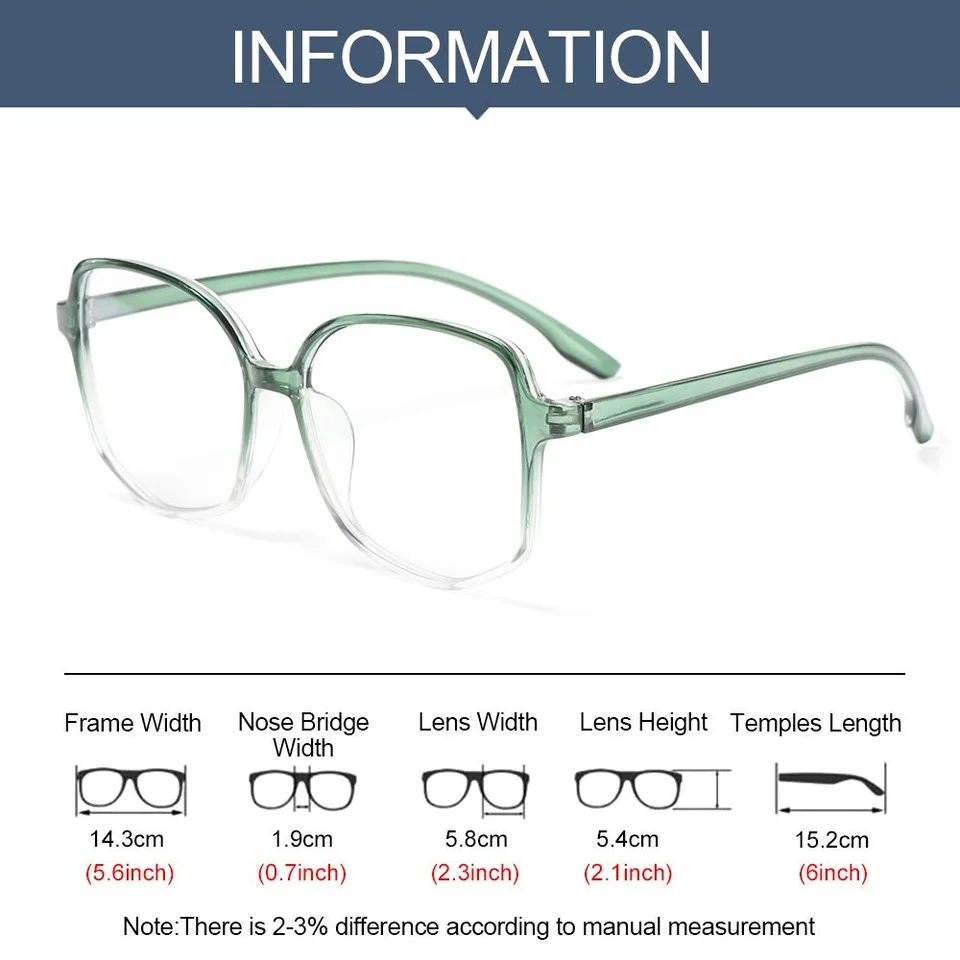 Occhiali Miopi Con Montatura Mezza In Metallo Miopia - Foto 12