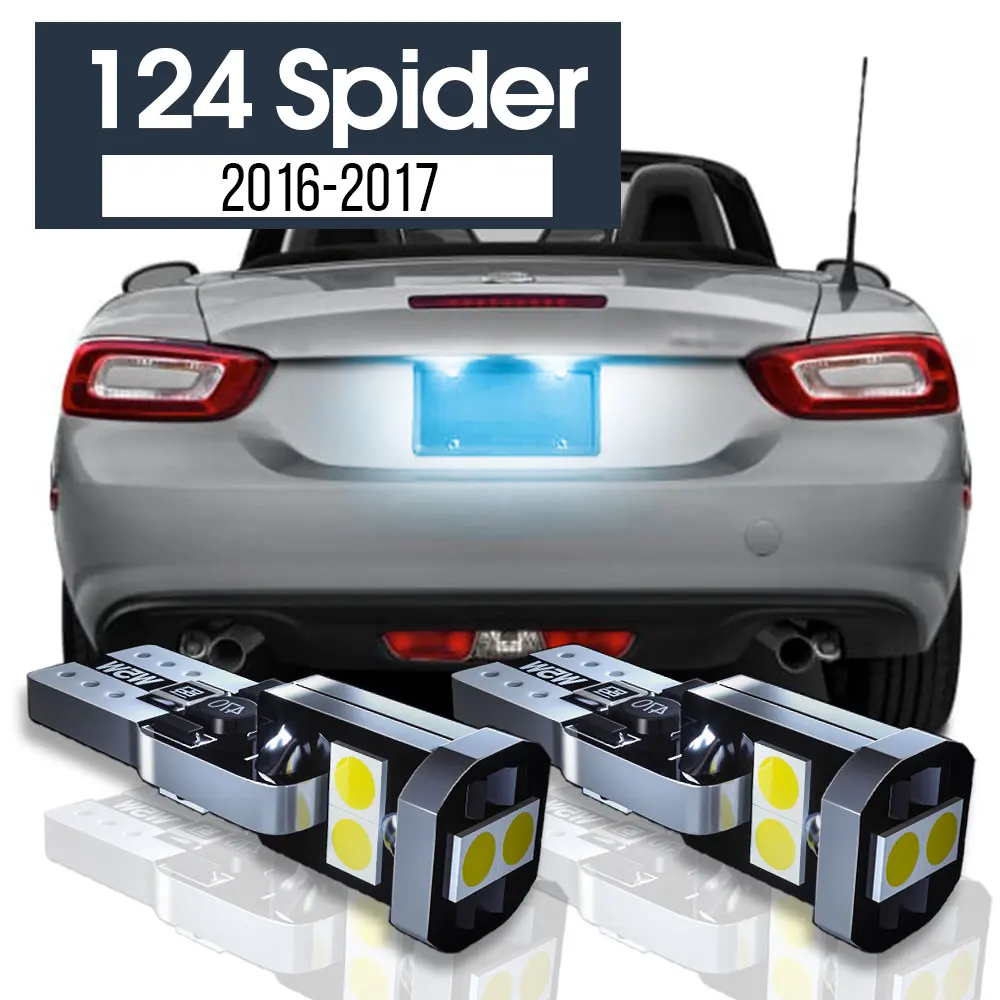 

Аксессуары для автомобильного номерного знака Fiat 124, Spider 2016, 2017, 2 шт.