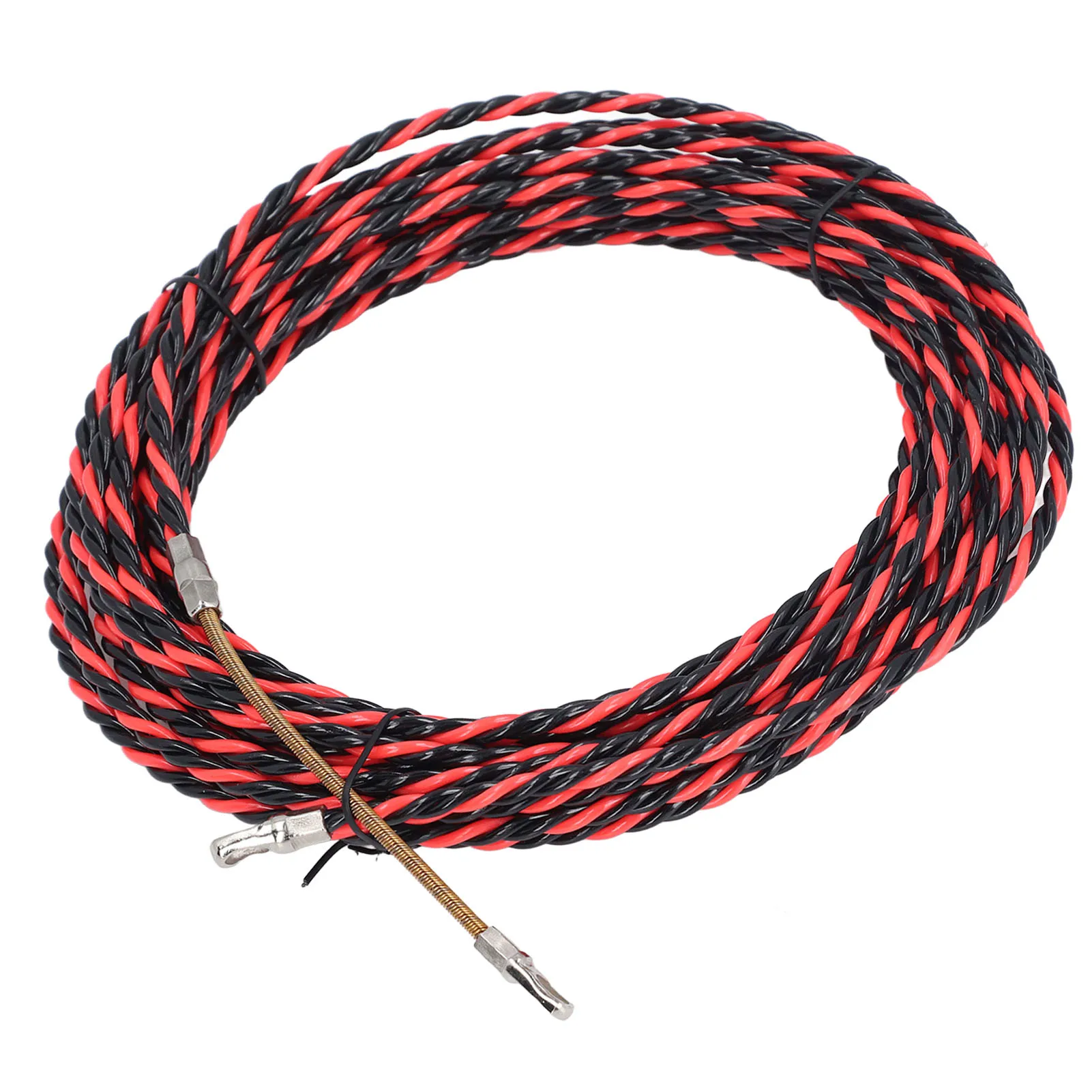 Wire Threader Electrical Wire Threader Flat Head Electrician Threading Device Manual Cable Puller with Gloves Cable Ties
