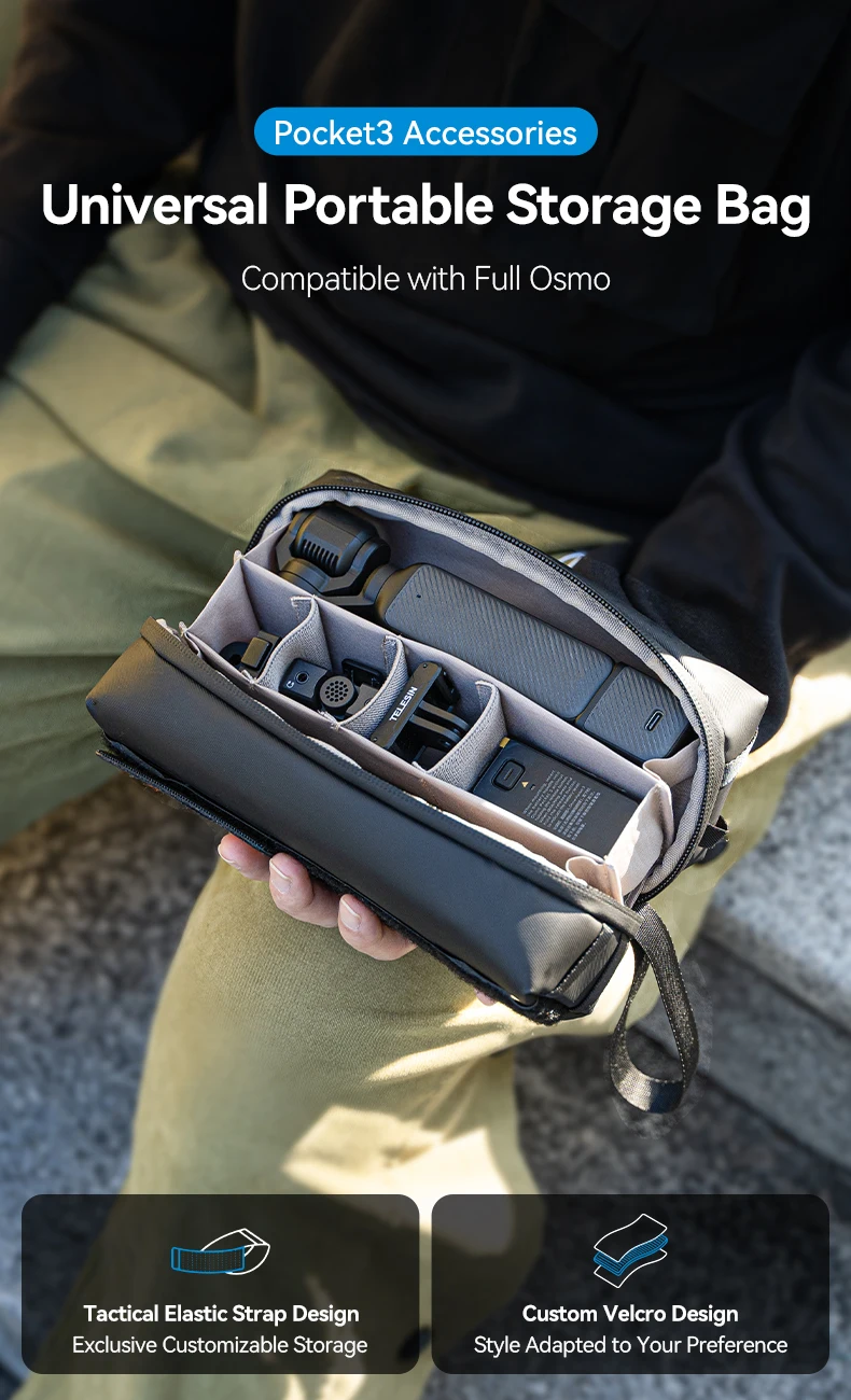 Universal Portable Storage Bag For DJI OSMO Action Pocket 3 Waterproof Anti-fall