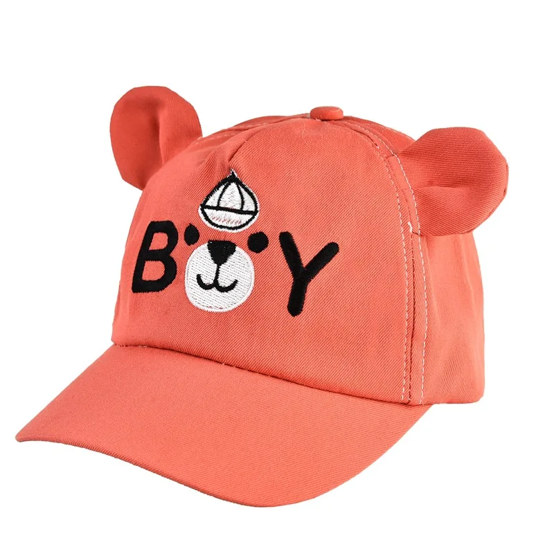 Casquette de baseball pour bébés garçons et filles, chapeau de soleil pour nourrissons, casquettes mignonnes pour tout-petits, ours de dessin animé, printemps et été, 6-36M