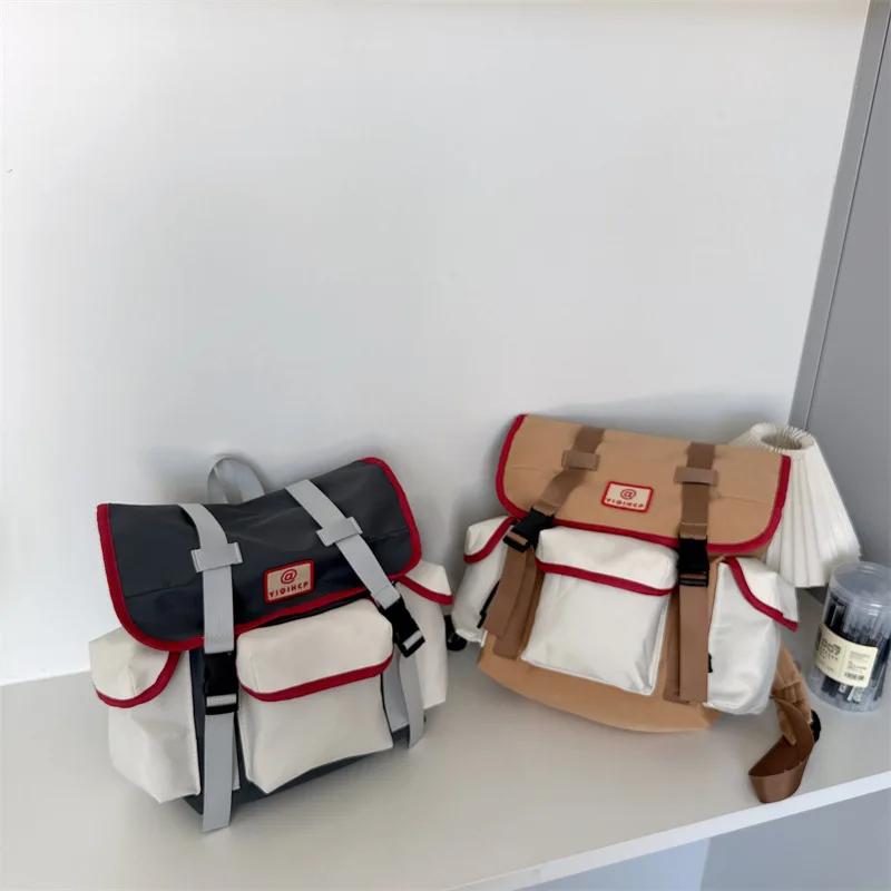 

Children School Backpack Mother Kids Parent-Child Backpacks Large Capacity Canvas Schoolbags for Boys Girls Outdoor Travel Bag