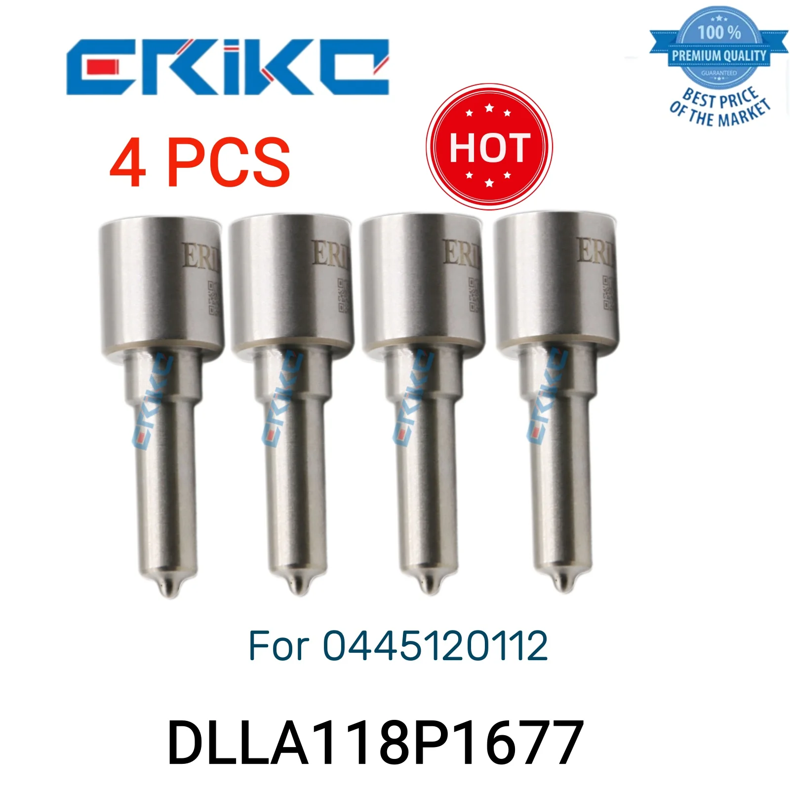 

4 PCS DLLA118P1677 0 433 172 027 Diesel Fuel Injector Nozzle DLLA 118 P 1677 Part Nozzle DLLA 118P1677 fit for 0445120112