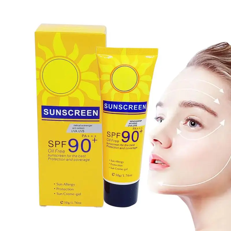 Sport Sunscreen Daily Sunscreen Moisturiser Oily Skin Daily Sunscreen Moisturizer Facial Sunscreen Non-Greasy Mineral Face