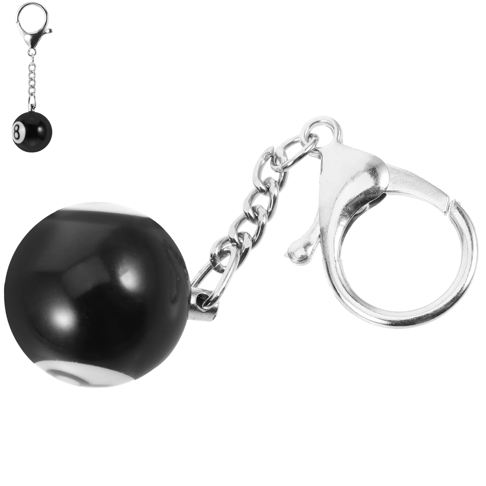 Billiard Ball Keychain Pool Ball Keyring Lucky Ball Charm Keychain Pool Player Gift Billiards Lover Gift School Days Kids