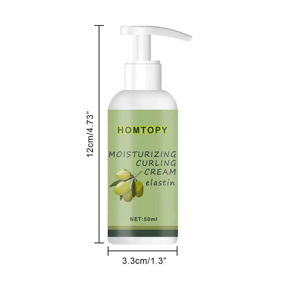 Hair Volumizing Cream Hair Conditioner Volume Lift Curly Elastin 50ml Nourishing Care Styling Defining Curl Cream U4R1