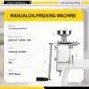 Manual Oil Press Machine Household Seed Oil Press Extractor Peanut Nuts Oil Expeller for Physical Press and Continuous Expelling 3