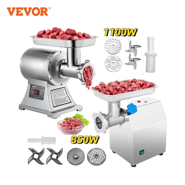 1100W Electric Meat Mincer Machine Multifunction Slicer Manual Meat Grinder  Stainless Steel Sausage Maker Stuffer with Carrying - AliExpress