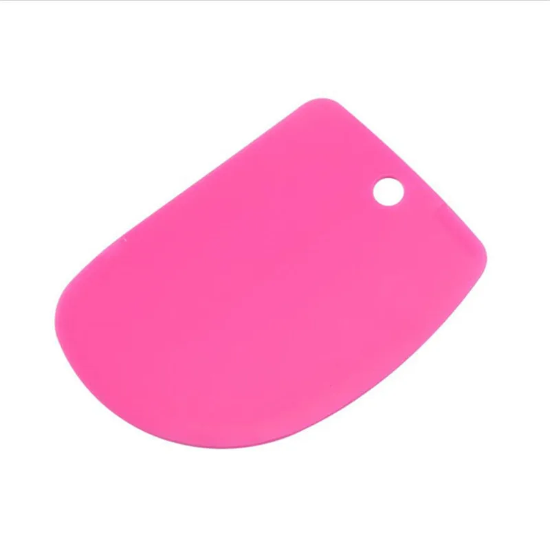 Cake Scraper 3Pcs Cream Scraper Suit DIY Kitchen Straight Arc Tooth Shape Cream Bread Cutter Plastic Cake Pasty Scraper Baking Fondant Tools
