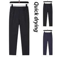 New Ice Silk Breathable Men's Sports Pants Quick Drying Sweat-absorbing Comfortable Cool High Quality Outdoor Casual Trousers 1