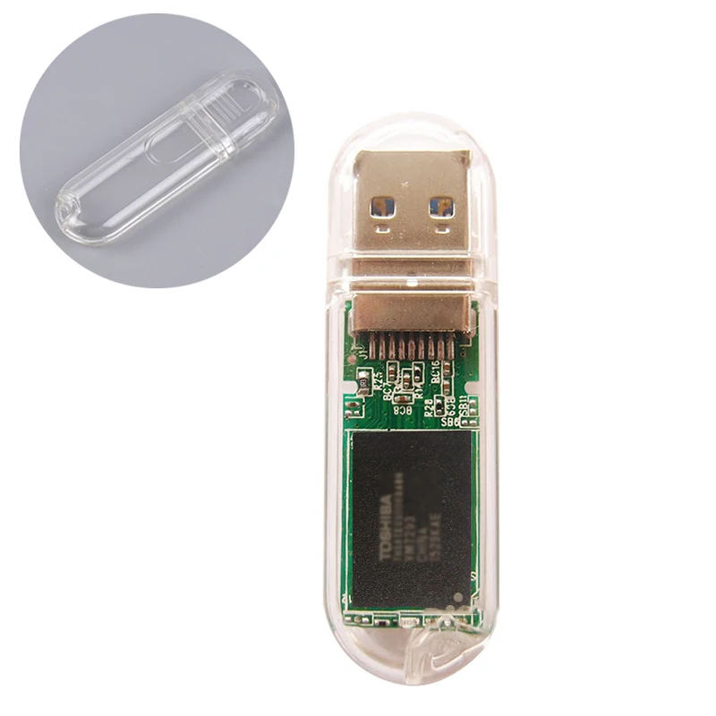 

Пластиковый прозрачный карман для USB-накопителя