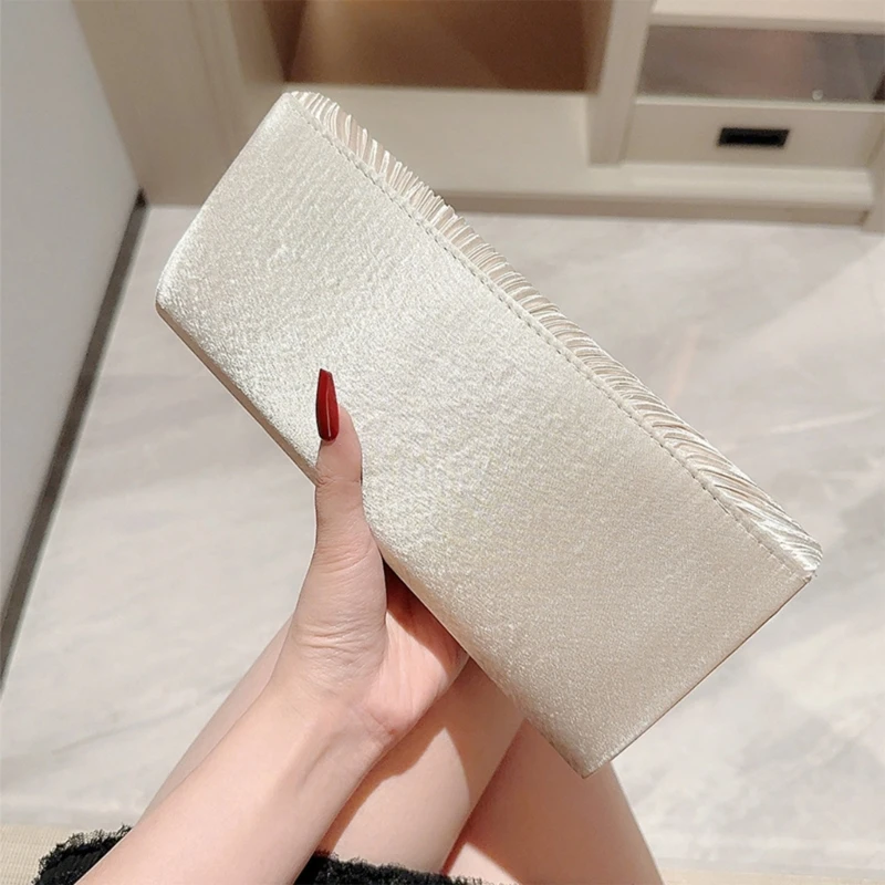 Formal Evening Clutch Bag for Women Glitter Crossbody Bag Wedding Clutch Purse Champagne Shoulder Bag Girl Party Handbag