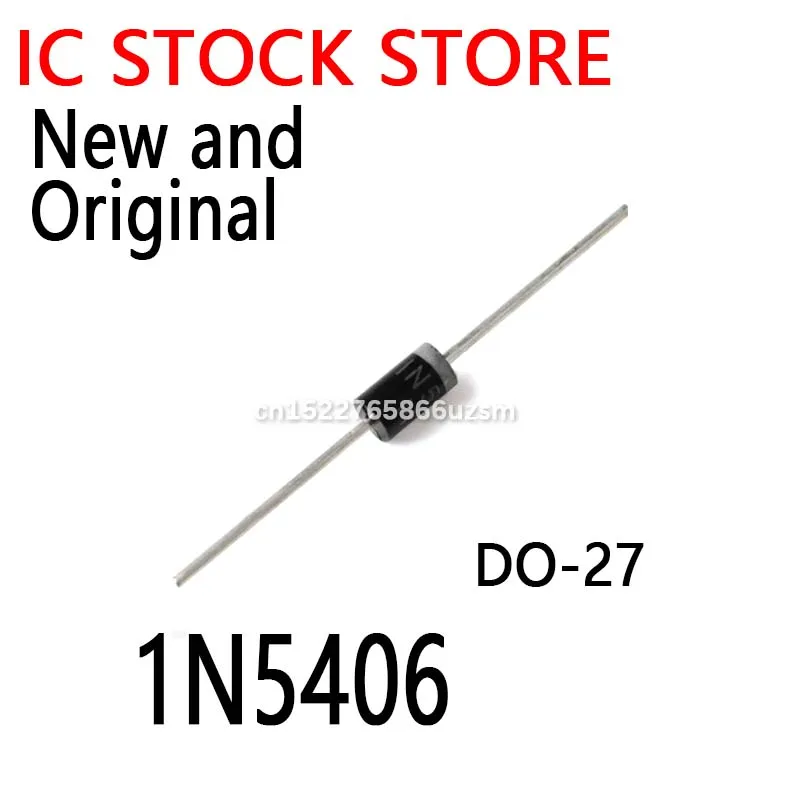 20PCS New and Original IN5406 3A/600V DO-27 Rectifier diode 1N5406 ...