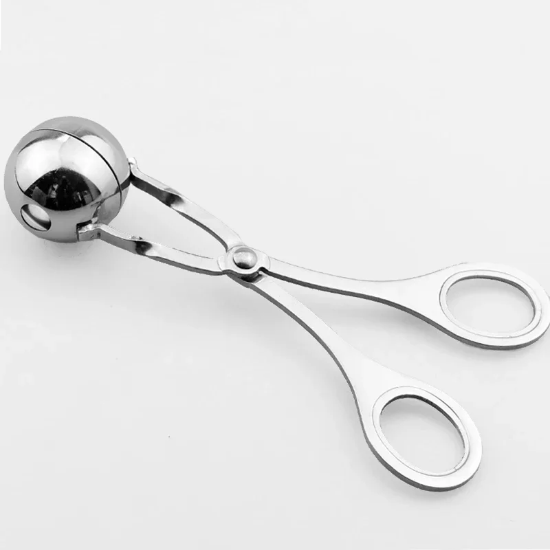 Convenient Meatball Maker Stainless Steel Fish Stuffed Meat Ball Machine Meat Cooking Kitchen Mold Tools spatula hole cap