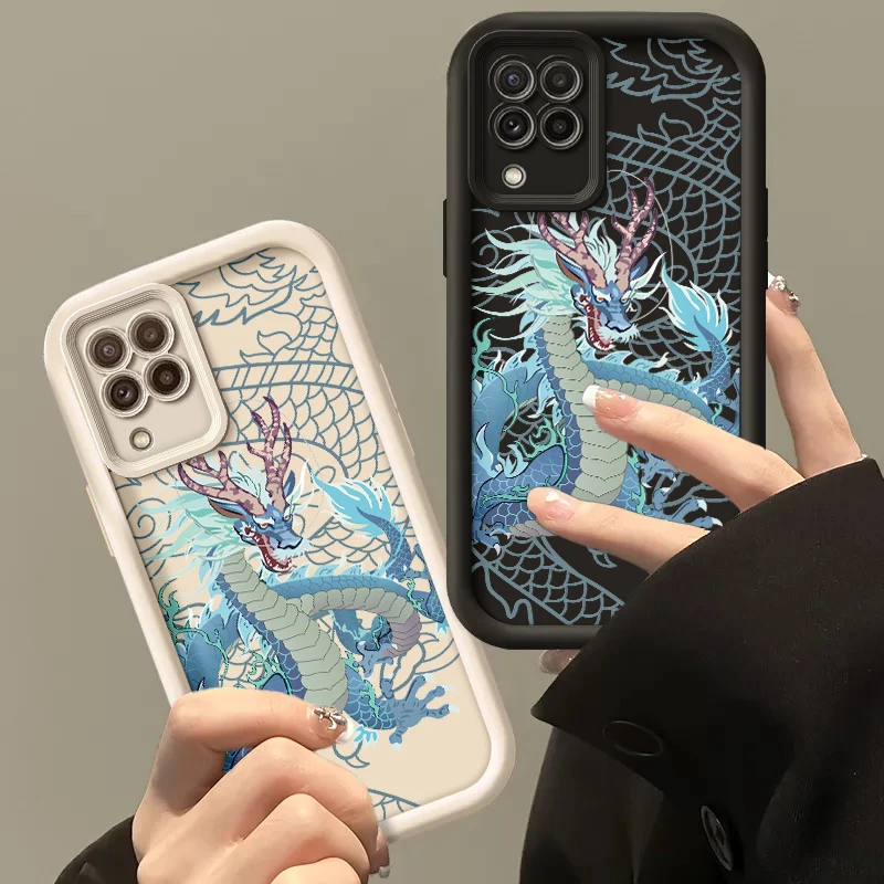 Dragon Painted Silicone Anti-Drop Soft Phone Case